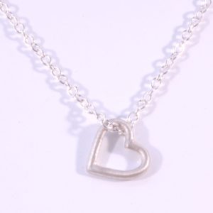 Silver heart pendant