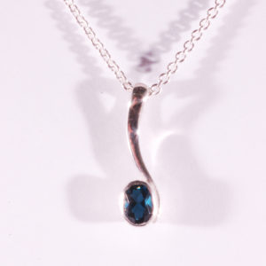 Sweeping Topaz Pendant