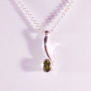 Sweeping Peridot Pendant