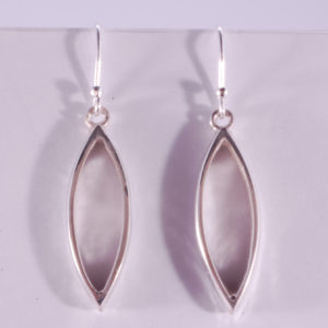 Marquise Silver Drop Earrings