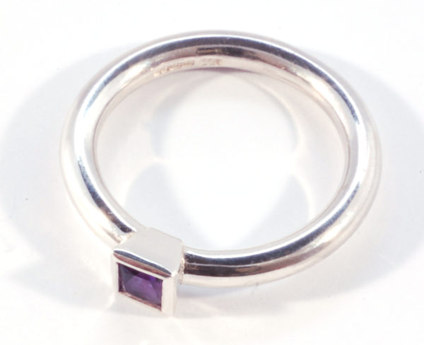 Amythest stacking ring - Image 3