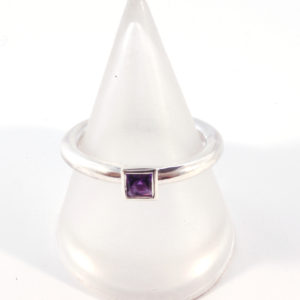 Amythest stacking ring