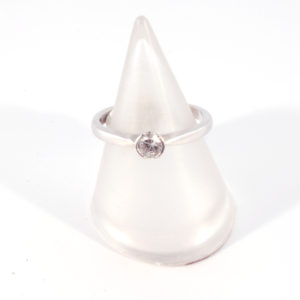 9ct White Gold Diamond Set Ring
